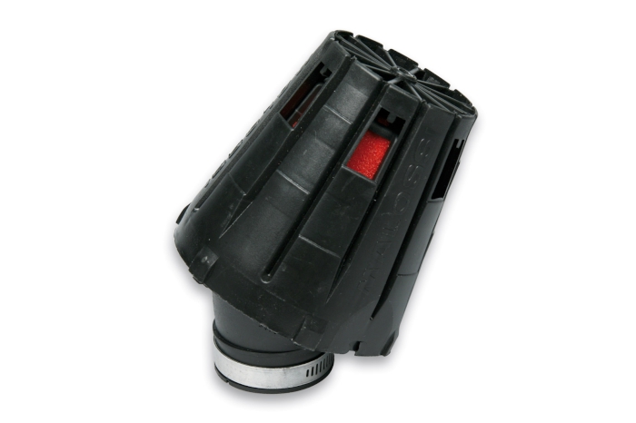 filtro aire red filter e5 con ø 38 para carburadores phbl 20÷25 con caja negra